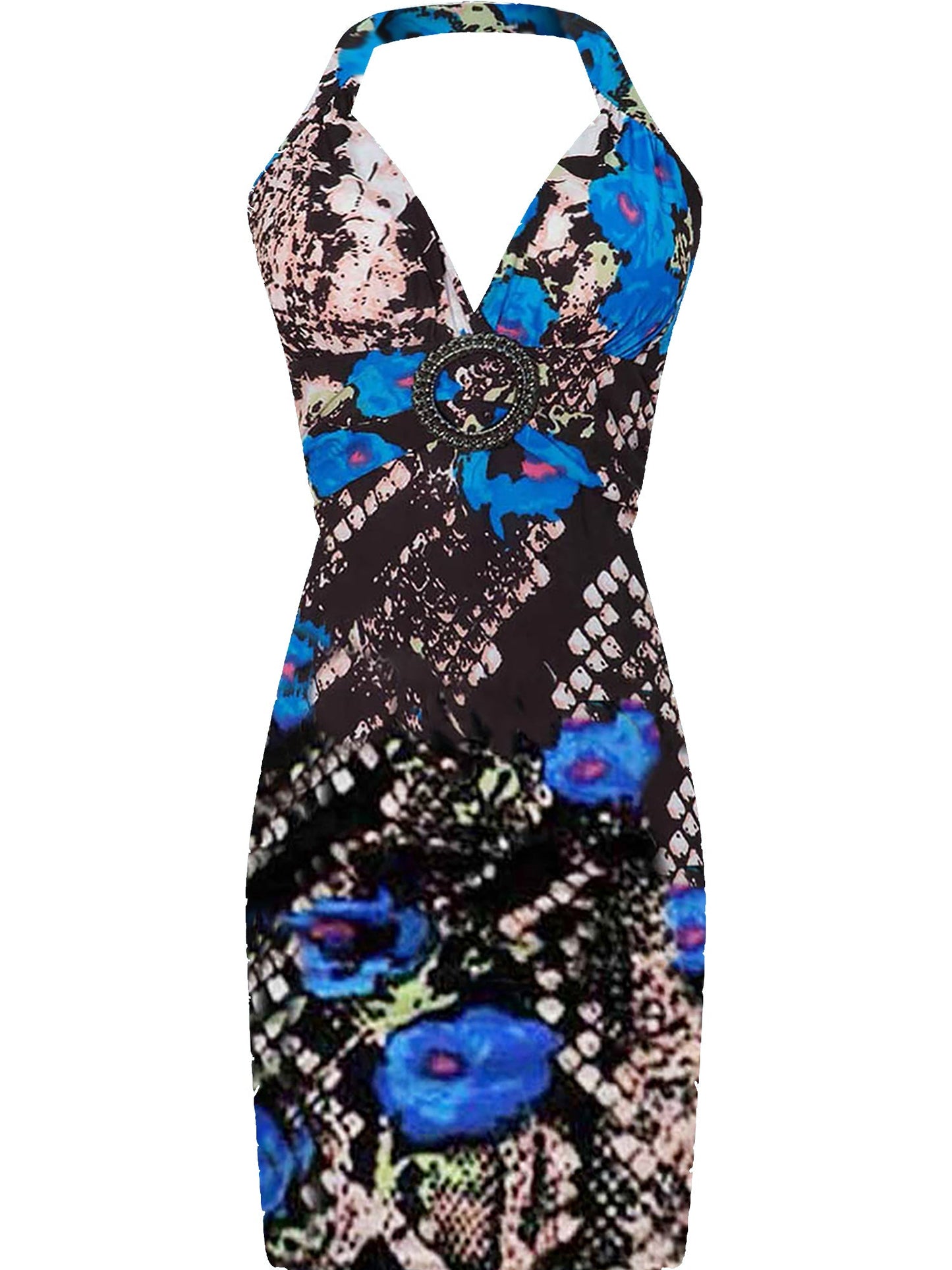 Sexy Bodycon Mini Halter Sundress