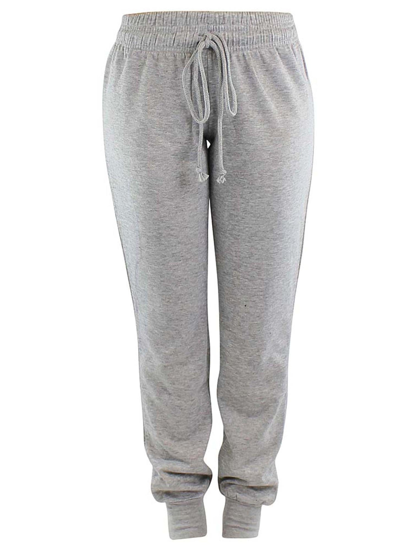 Drawstring Womens Jogger Exercise Sweatpants