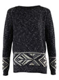 Marled Patterned Long Sweater