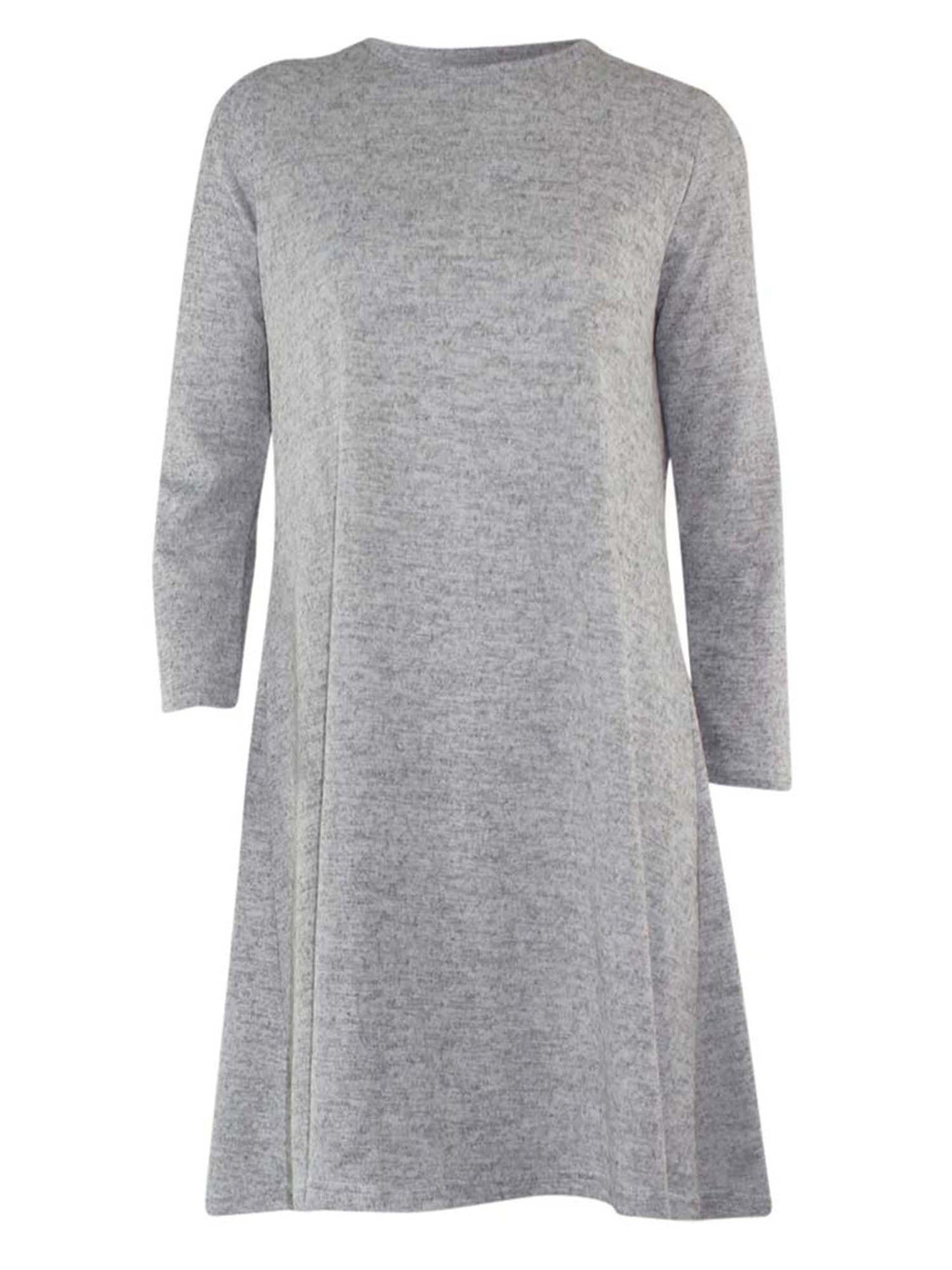 Long Sleeve Midi Shift Dress