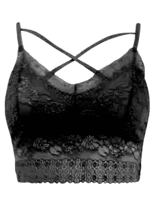 Lace Bralette With Front Detail