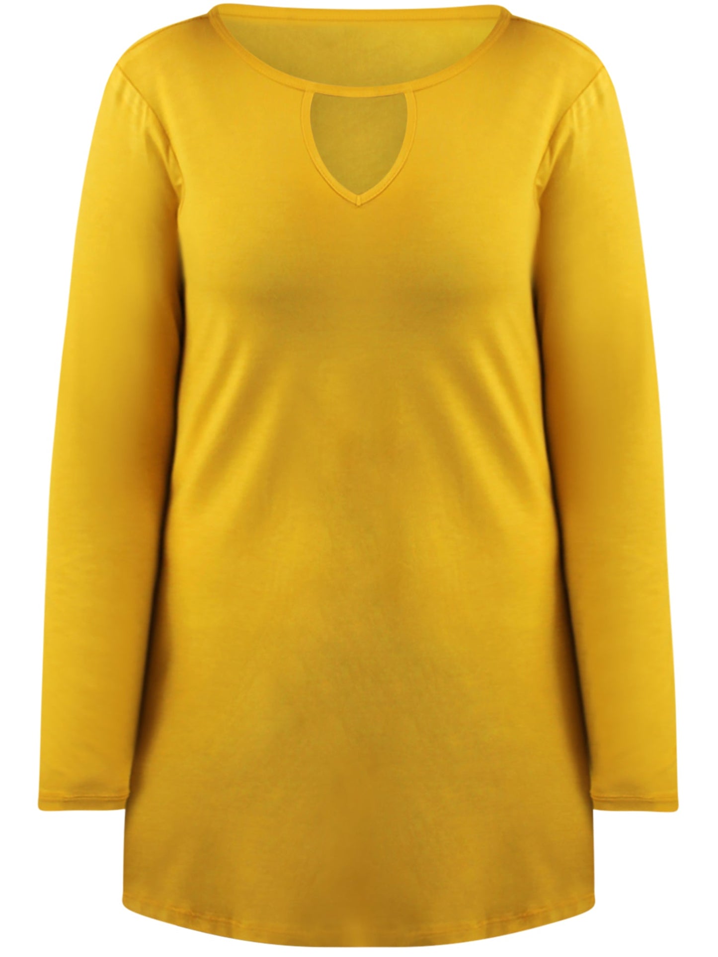 Lightweight Jersey Knit Long Sleeve Tunic Top