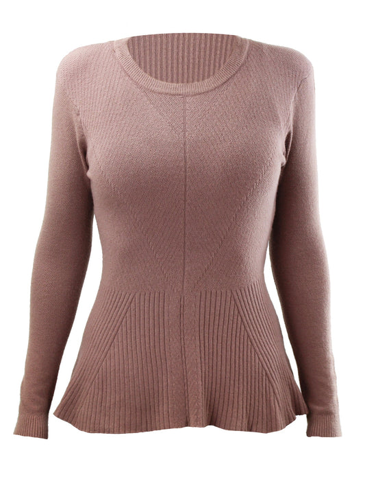 Knit Swing Hemline Womens Sweater