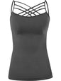 Womens Cage Top Spaghetti Strap Tank Camisole