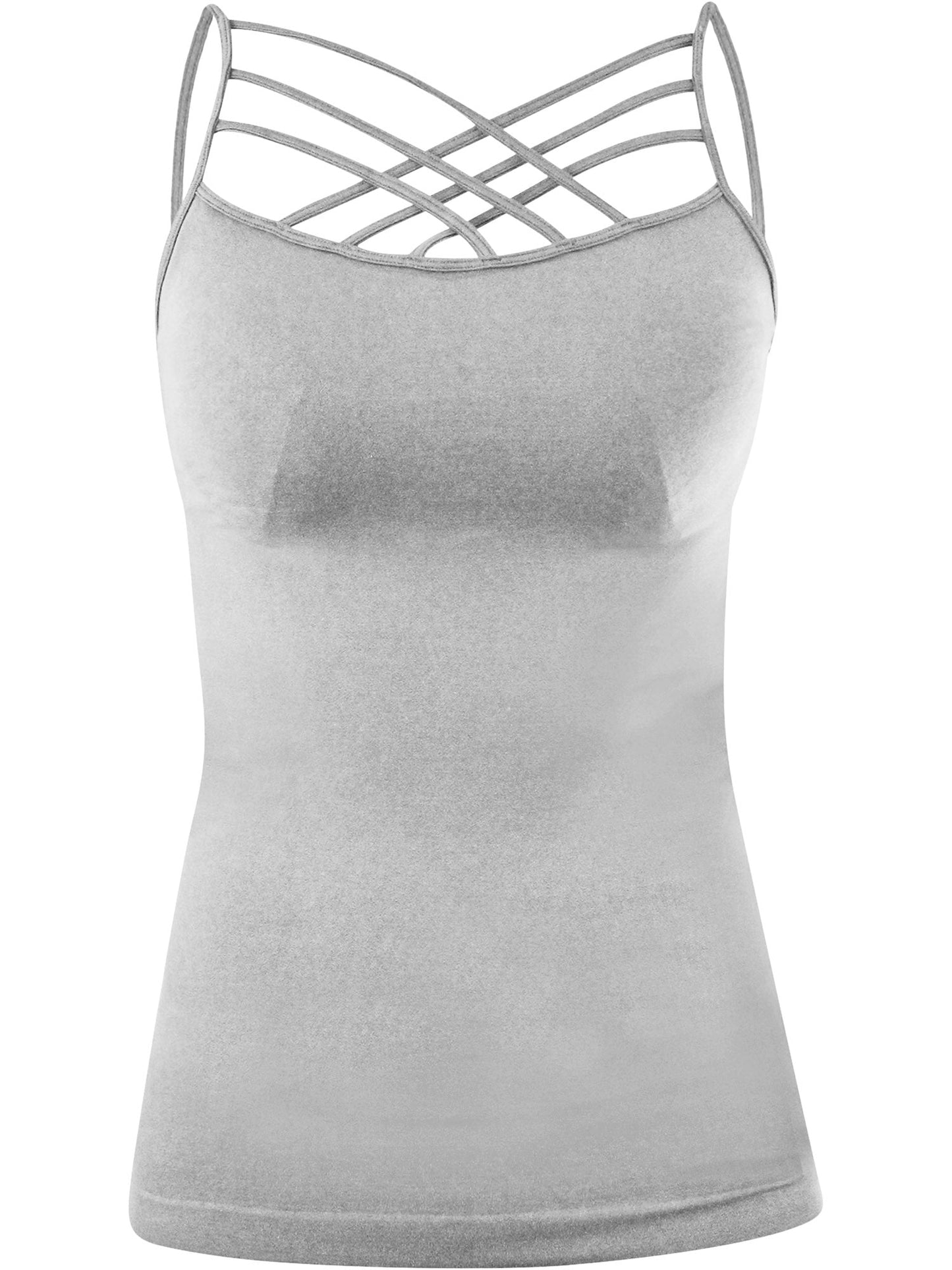 Womens Cage Top Spaghetti Strap Tank Camisole