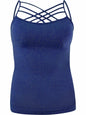 Womens Cage Top Plus Size Spaghetti Strap Tank Camisole