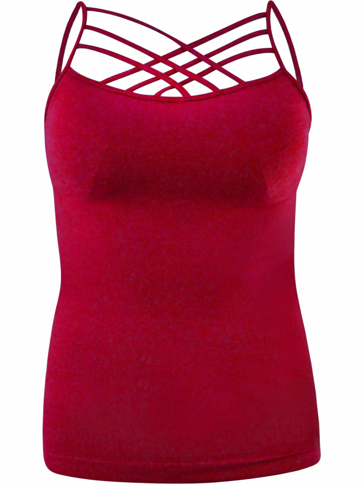 Womens Cage Top Plus Size Spaghetti Strap Tank Camisole