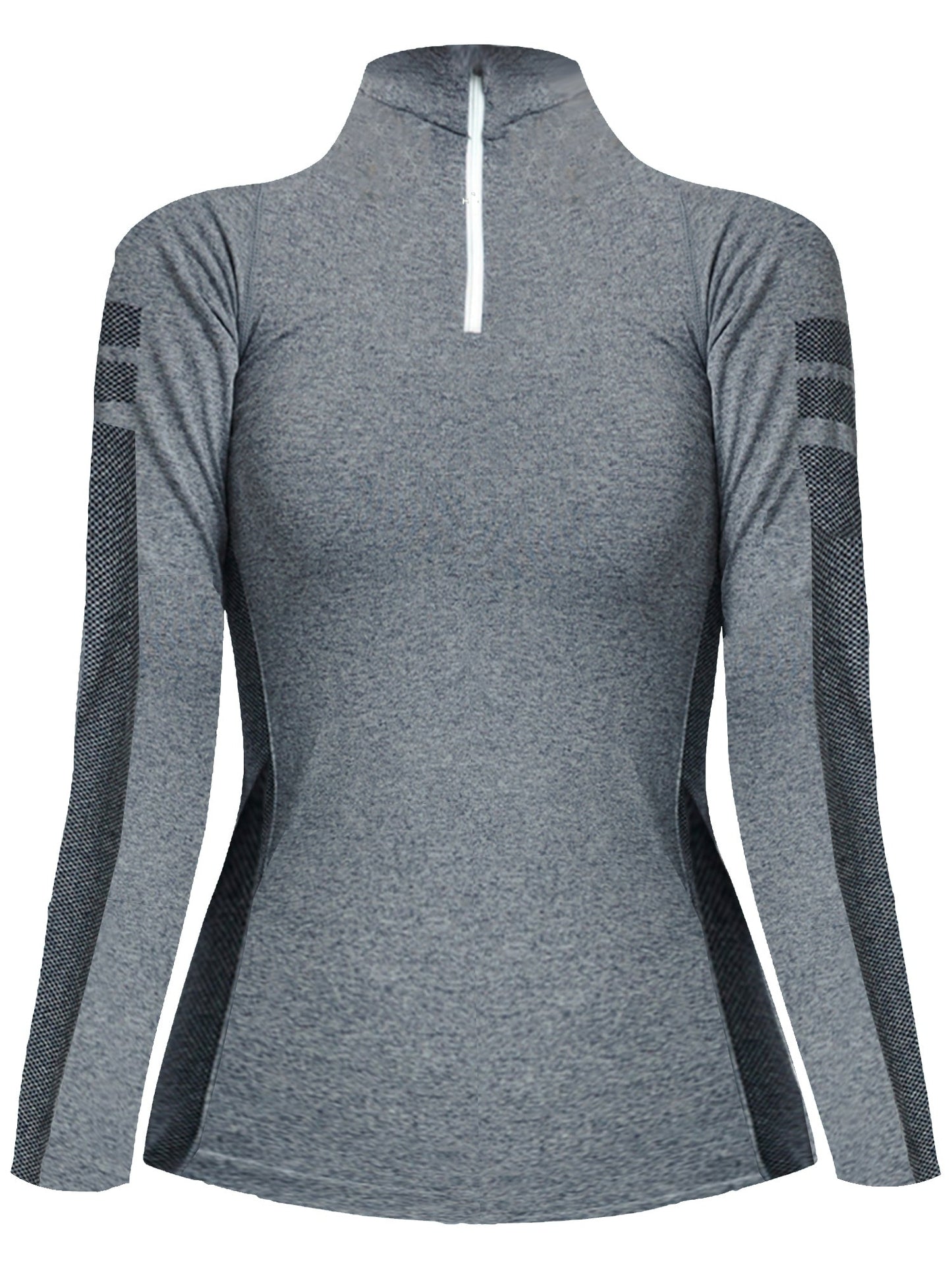 Sporty Active Quarter Zip Long Sleeve Pullover