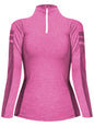 Sporty Active Quarter Zip Long Sleeve Pullover