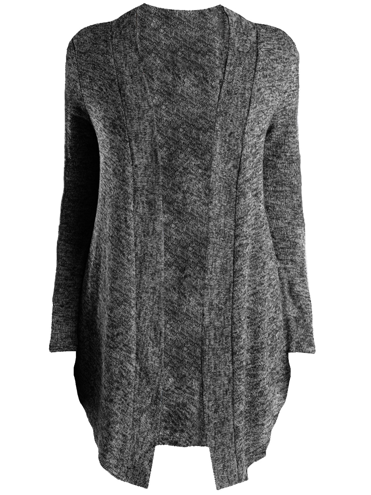 Lightweight Knit Long Draped Cardigan