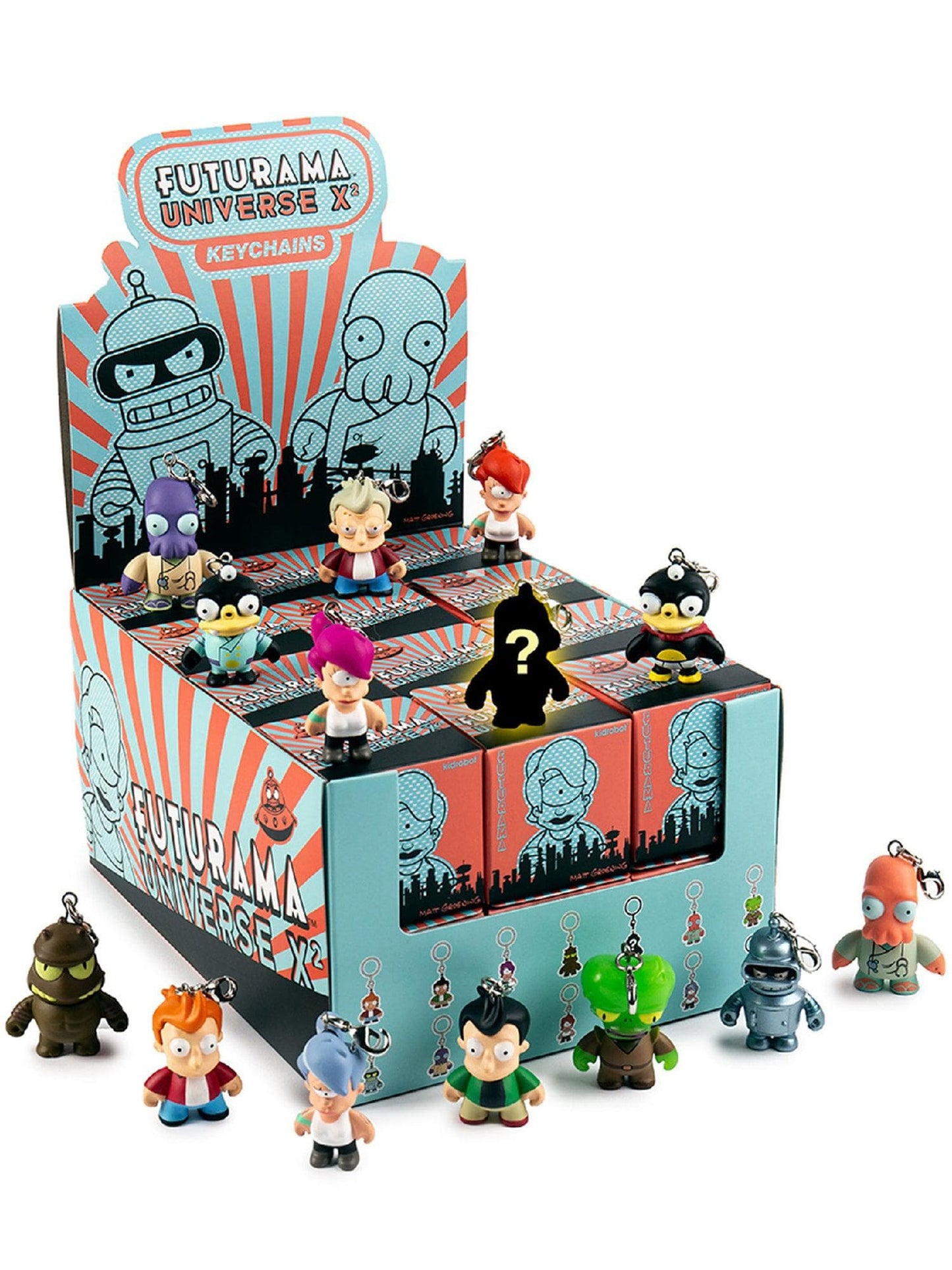 Free Shipping For Kidrobot - Futurama Universe X2 Blind Box Keychains