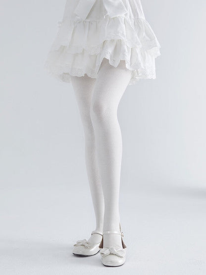 Sexy 600D lolita white tights