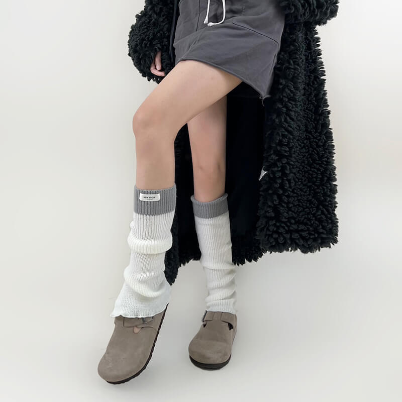 Sexy Academia joint color leg warmers