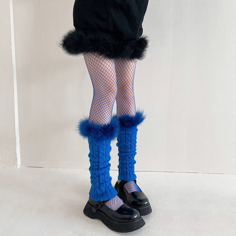 Sexy Aesthetic fluffy leg warmers