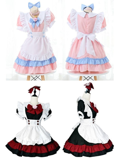 Babe pink blue maid dress