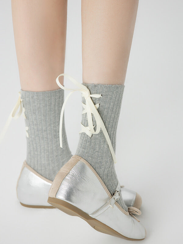 New Fashion Ballet core ribbon socks