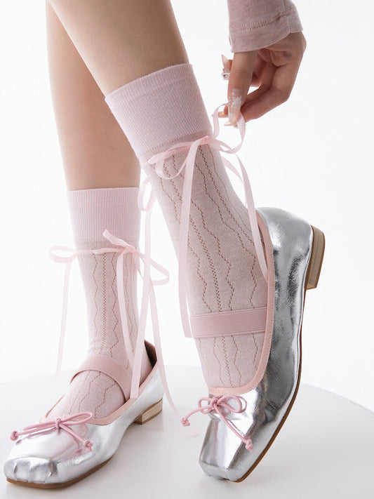 Sexy Balletcore ribbon socks