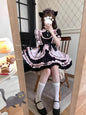 Black Pink Neko maid dress