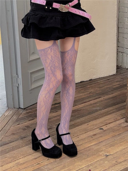 Blossom y2k suspender tights