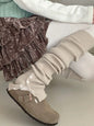 New Fashion Button slit over-knee leg warmers