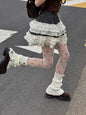 New Fashion Christmas tree house dollhouse jacquard tights