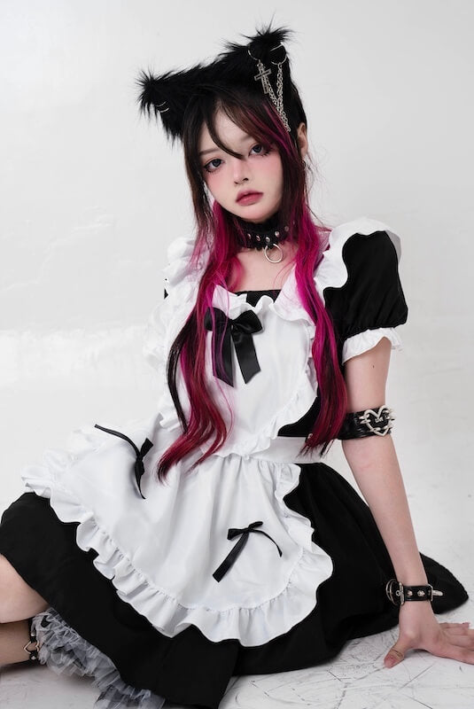 Sexy Classic lolita heart maid dress