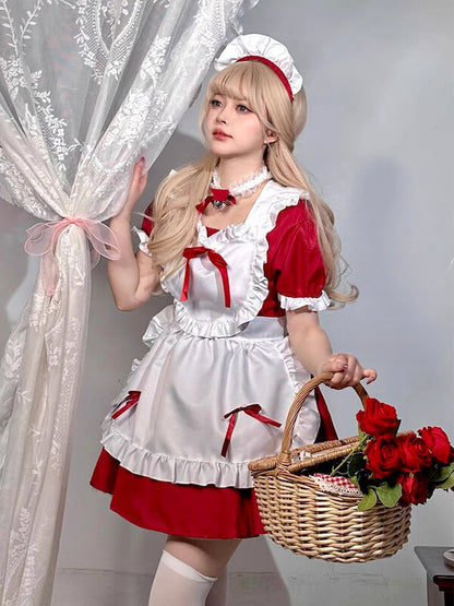 Sexy Classic lolita heart maid dress