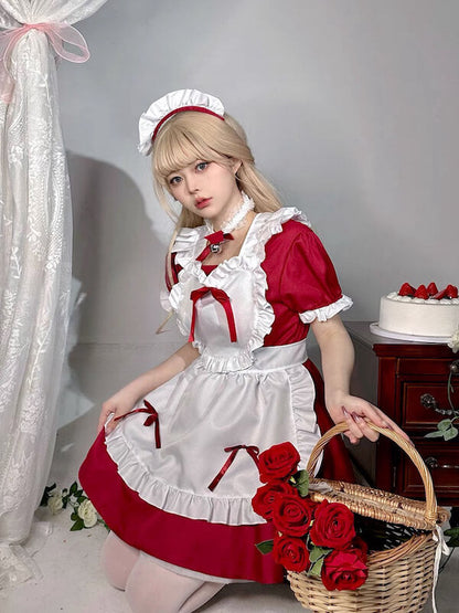 Sexy Classic lolita heart maid dress