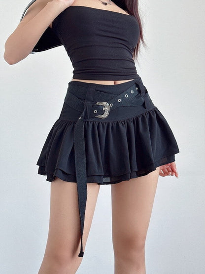 Crossover y2k mini skirt