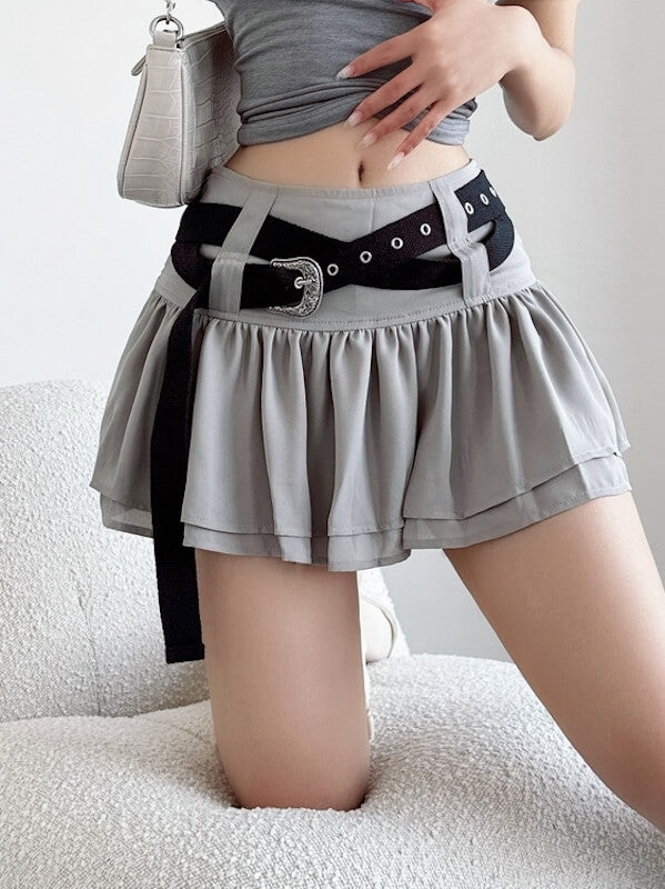 Crossover y2k mini skirt