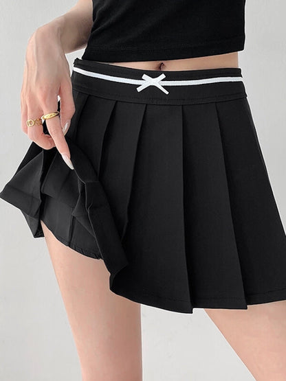 Cute bow academia skirt