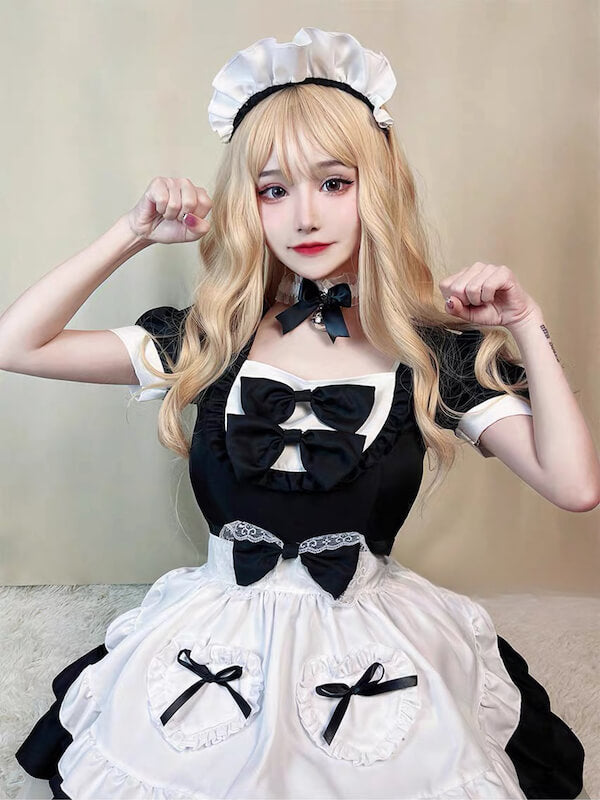 Cute bows maid dress