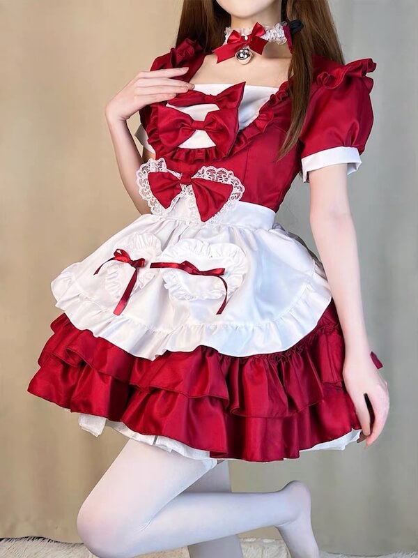 Cute bows maid dress