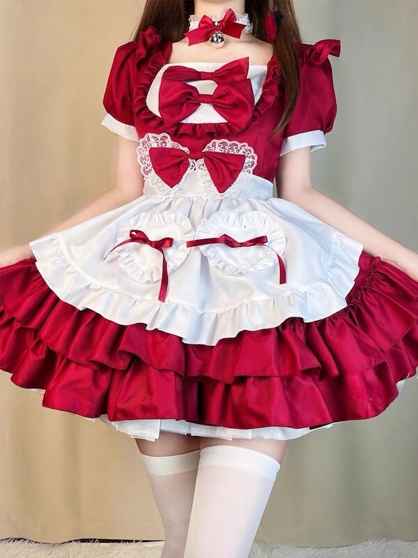 Cute bows maid dress