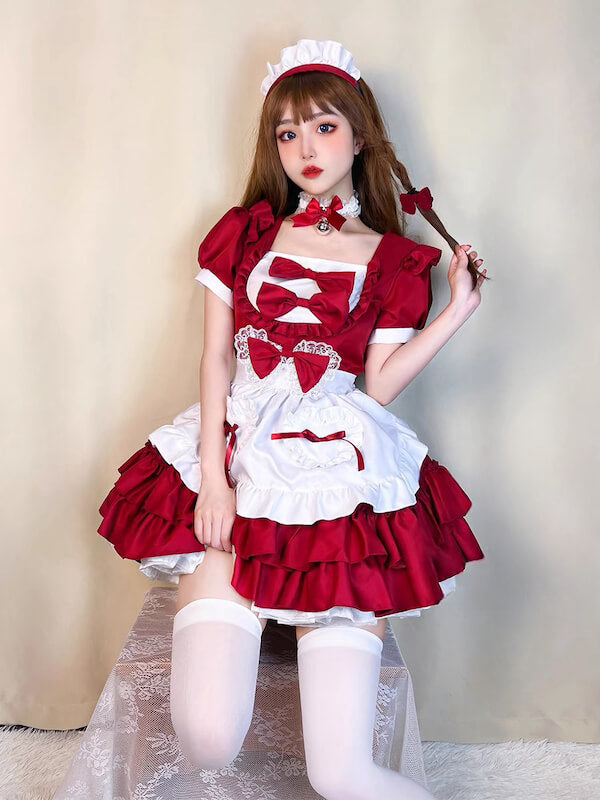 Cute bows maid dress