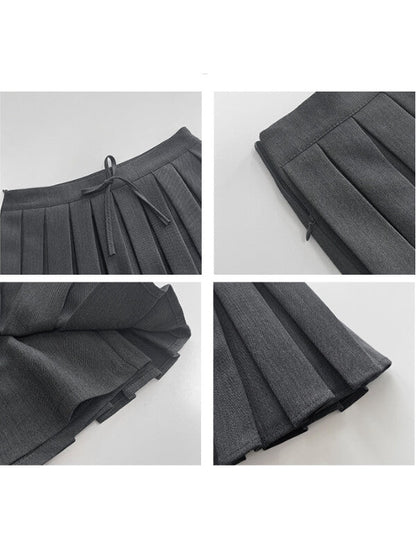 Cute pleated mini skirt