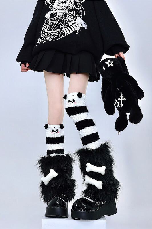 Sexy Cute panda stockings leg warmers