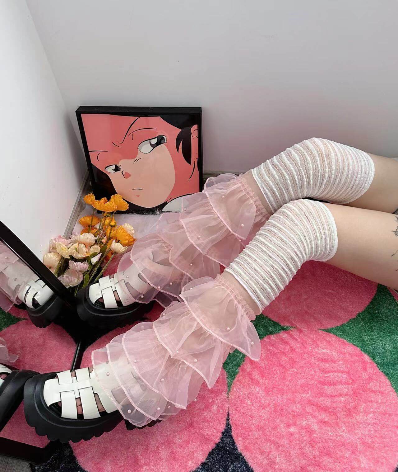 Sexy Dollette dream layered leg warmers