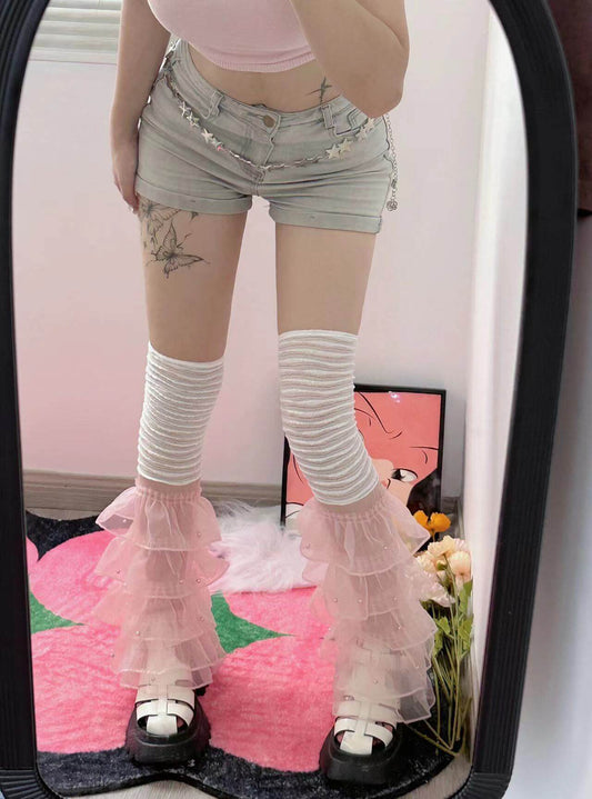 Sexy Dollette dream layered leg warmers