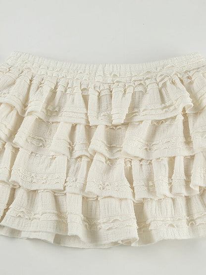 New Fashion Dolores ruffled layers skirt