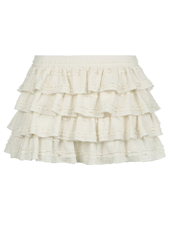 New Fashion Dolores ruffled layers skirt