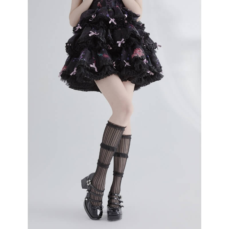 Sexy Fairy lolita shinning lace stockings