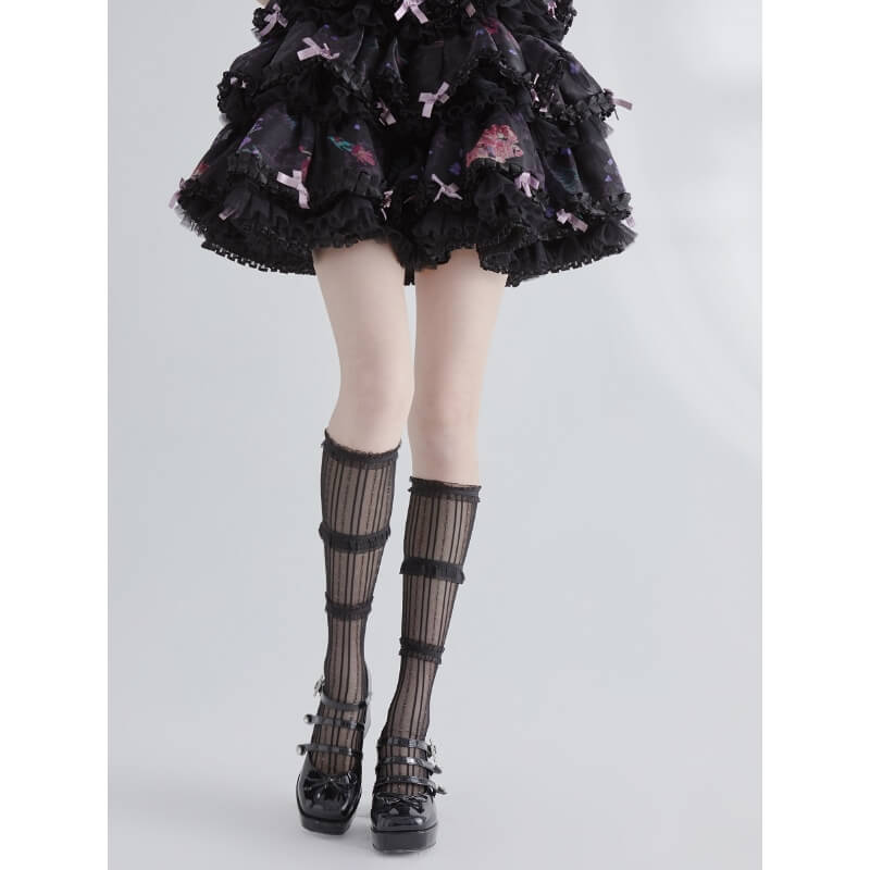 Sexy Fairy lolita shinning lace stockings