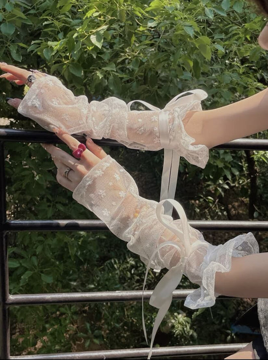 Sexy Floral lolita sleeves arm warmers