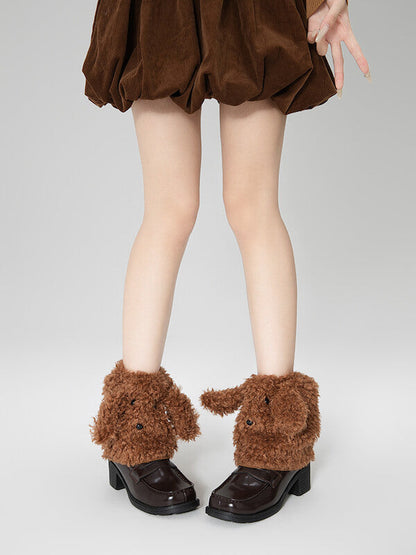 New Fashion Fluffy puppy leg warmers