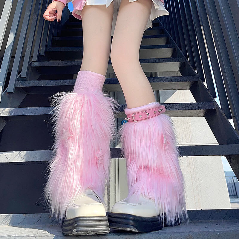 Sexy Fluffy stars 3 pieces leg warmers