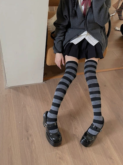 Sexy Girl candy stripe stockings