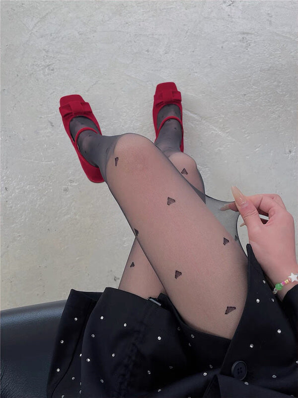 Gloomy heart 0d tights