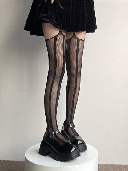 Sexy Goth hollow-out tights