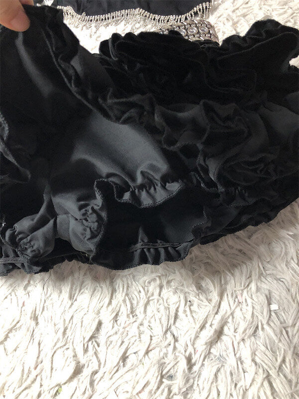 Goth lolita layered bloomer skirt